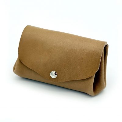 Porte-monnaie à soufflet beige