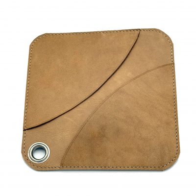 Maniques en cuir beige vieilli – La paire