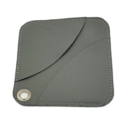 Maniques en cuir gris clair – La paire