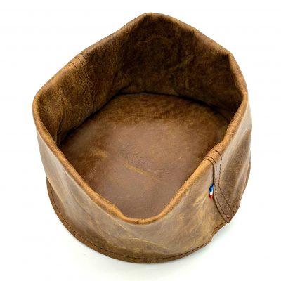 Corbeille à pain marron vieilli