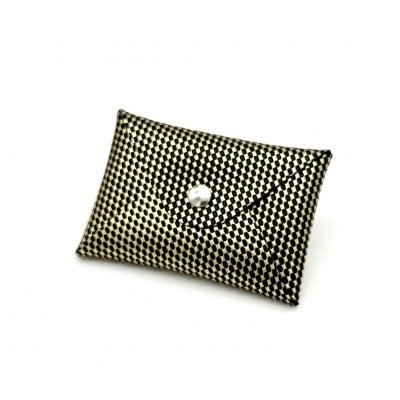Porte cartes – Mini porte monnaie noir doré
