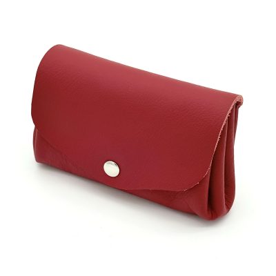Porte-monnaie à soufflet rouge